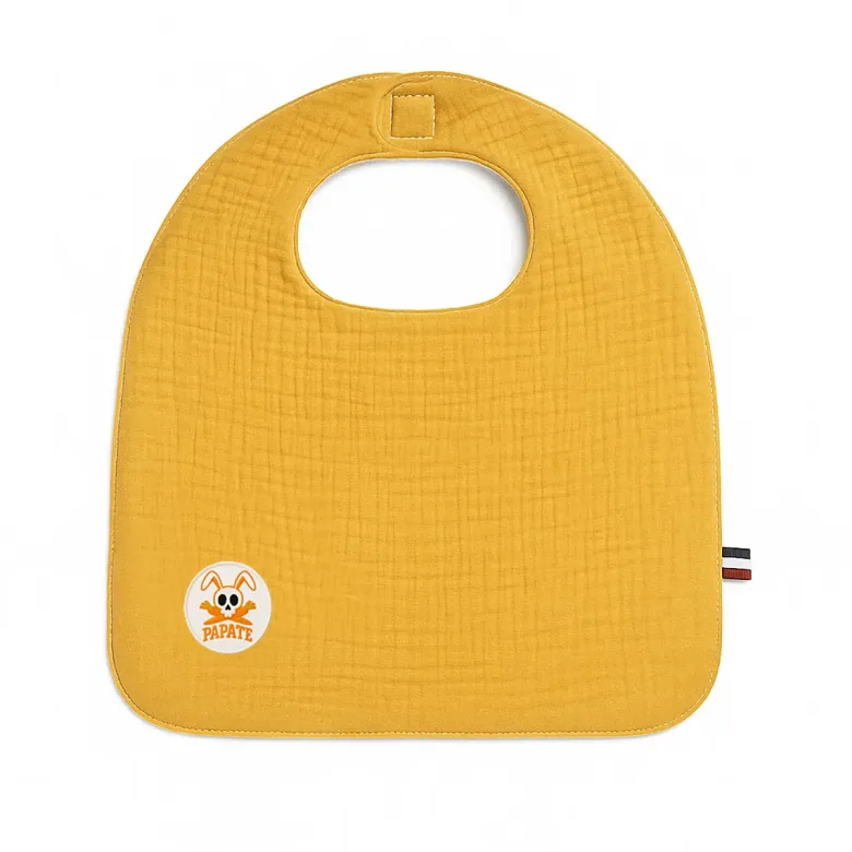 Bavoir en coton bio honey