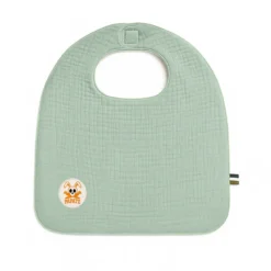 Bavoir en coton bio vert