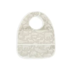 Bavoir imperméable animals olive green (