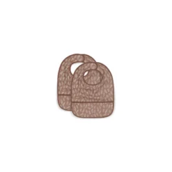 Bavoir imperméable meadow châtaigne (2pc