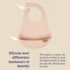 Bavoir récupérateur silicone difax