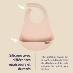 Bavoir récupérateur silicone difax