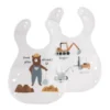 Bavoirs imprimés travaux (2pcs)