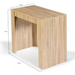 Belli table console extensible en bois - 140 m