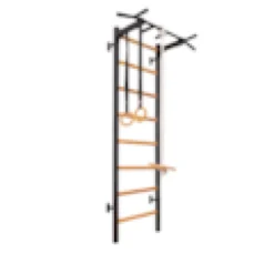 Benchk221b+a076espalier bois métal noir