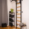 Benchk 731b espalier bois métal noir