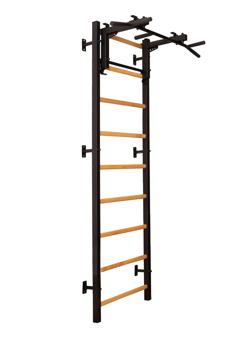 Benchk 731b espalier bois métal noir