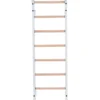 Benchk 221w espalier bois métal blanc