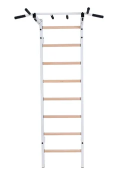 Benchk 221w espalier bois métal blanc