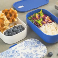 Bento - lunchbox 2 etages 1200 ml - toile de jouy