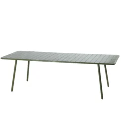 Bergame table de jardin 10-12 places 234cm verte