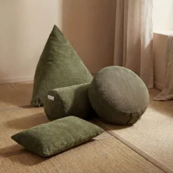 Berlingot - coussin méditation vert kaki
