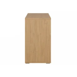 Bibliothèque basse finition bois clair chêne l140 cm epure