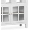 Bibliothèque 3 tiroirs bronze bois blanc