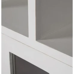 Bibliothèque 3 tiroirs bronze bois blanc
