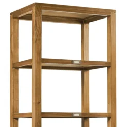 Bibliothèque 2 tiroirs bronze bois