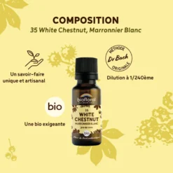 Biofloral - 35 white chestnut, marronnier blanc - bio