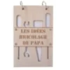 Bloc notes en bois outils bricolage