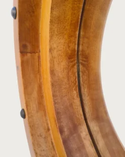 Boïa - miroir hublot en bois massif de manguier
