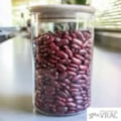Bocaux en verre avec bouchon bois