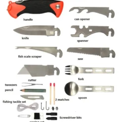 Boite de survie & couteau multifonction fosco outdoor toolbox