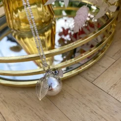 Bola de grossesse argent brossé
