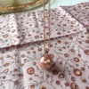 Bola de grossesse or rose swarovski
