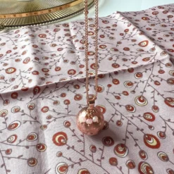 Bola de grossesse or rose swarovski