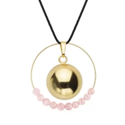 Bola rhodochrosite & cordon noir
