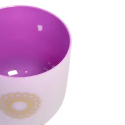 Bol chantant en cristal chakra couronne