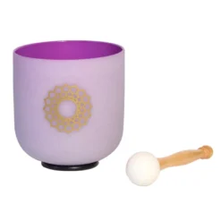 Bol chantant en cristal chakra couronne
