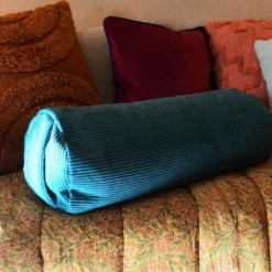 Bolster - coussin de yoga bleu vert