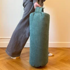 Bolster - coussin de yoga bleu vert