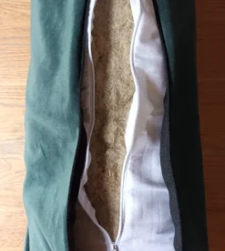 Bolster en tissu recyclé - vert