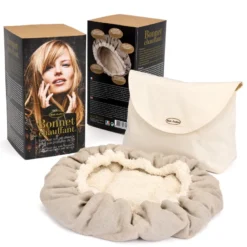 Bonnet chauffant soin des cheveux