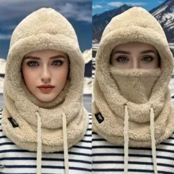 Bonnet de protection contre le froid femme - beige Beige