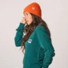 Bonnet en laine orange