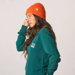 Bonnet en laine orange