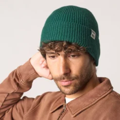 Bonnet en laine vert anglais