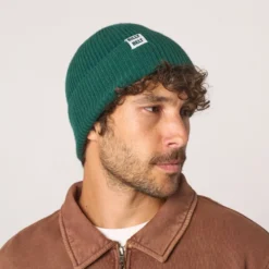 Bonnet en laine vert anglais