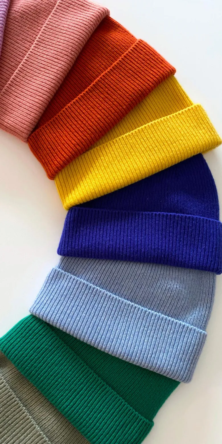 Bonnet mérinos et cachemire Safran