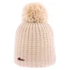 Bonnet pompon beige