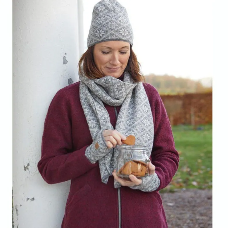 Bonnet tricoté en laine ivanhoe freya