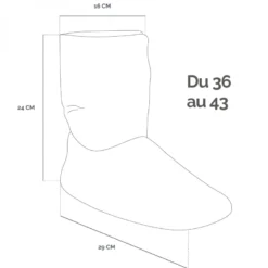 Boots, chaussons chauffants Gris