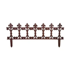 Bordure de jardin en fonte fleur de lys