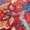 Boîte à bijoux broderie artisanale rouge et bleu