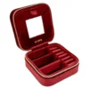 Boîte à bijoux velours rouge grenat