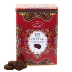 Boîte de biscuits au chocolat