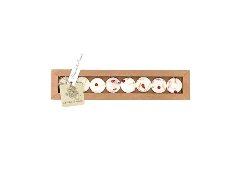 Boîte de 8 fondants parfumés pomme d'amour 18