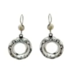 Boucle d'oreilles touareg argent ronde
